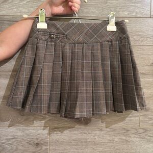 Zara Pleated Plaid Skirt, Girls Size 8